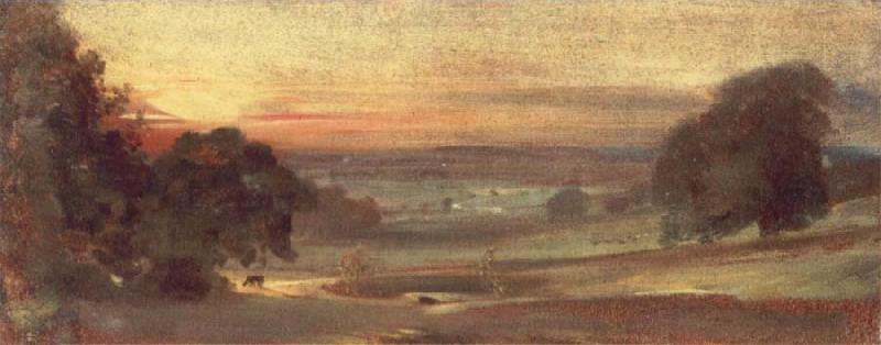 John Constable The Valley of the Stour at Sunset 31 October 1812 Germany oil painting art